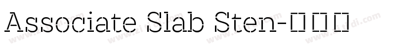 Associate Slab Sten字体转换